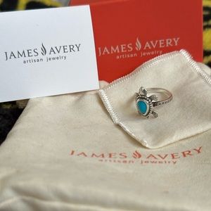 Sterling silver James Avery ring new with box and pouch size 9